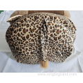 Leopard Print Cat Cave Bed With Tail